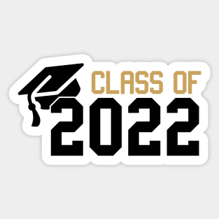 class of 2022 black and gold /  Senior 2022 Sticker